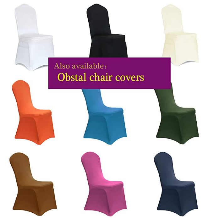 Obstal 6ft Stretch Spandex Table Cover for Standard Folding Tables