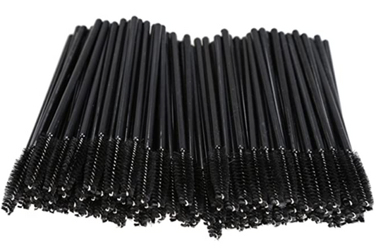 100 PCS Disposable Crystal Eyelash Mascara Brushes Wands